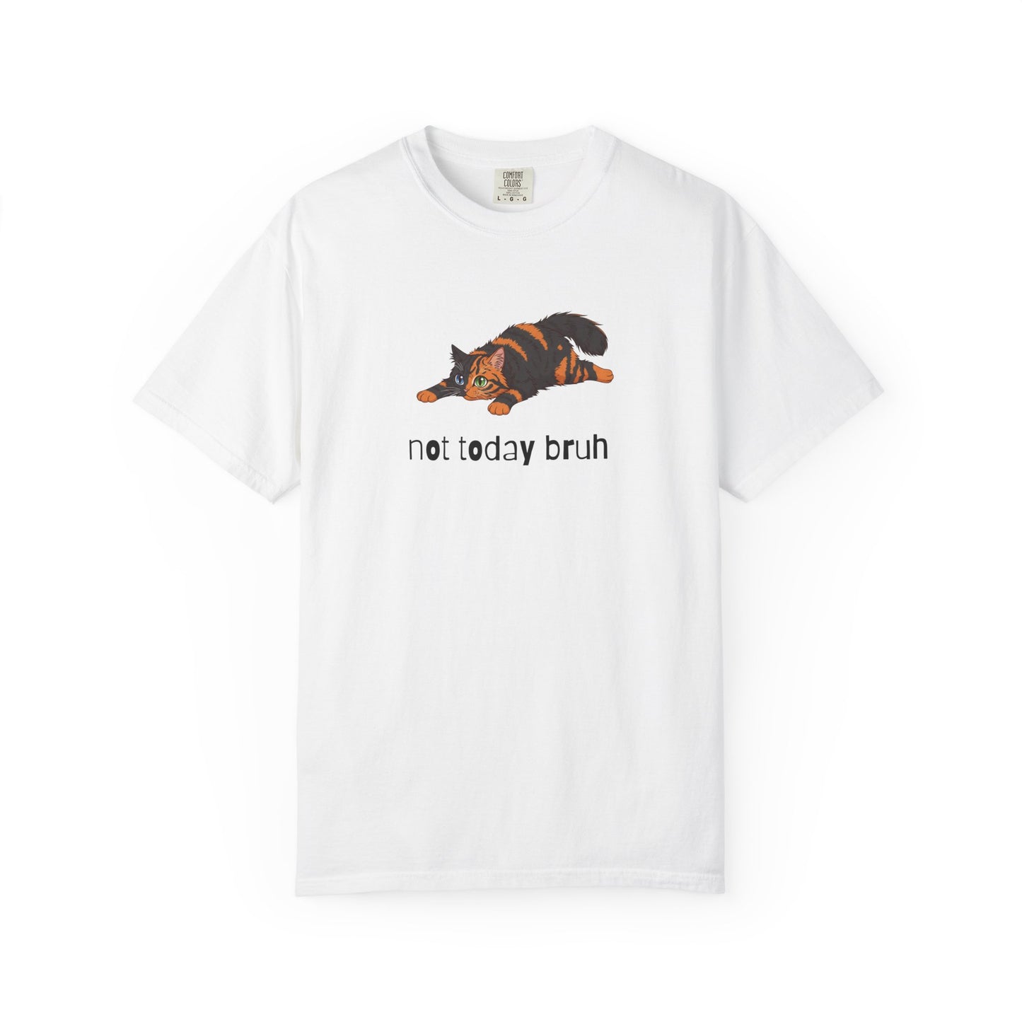 Long hair chimera cat Not Today Bruh T-Shirt