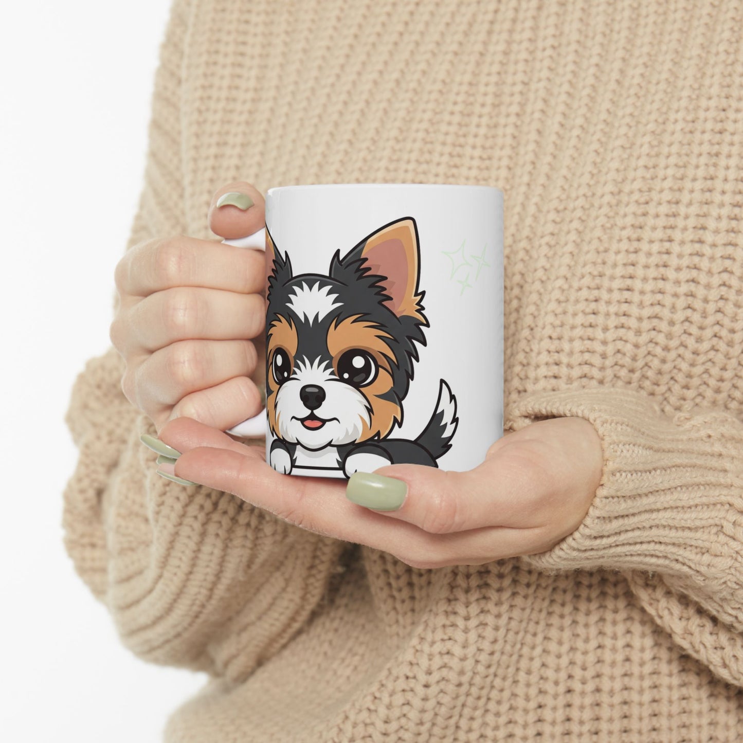 Yorkshire Terrier Peek-a-Boo Mug | Best Yorkie Daddy Gift