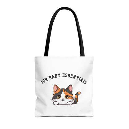 Short hair calico cat FurBaby Tote Bag