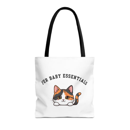 Short hair calico cat FurBaby Tote Bag