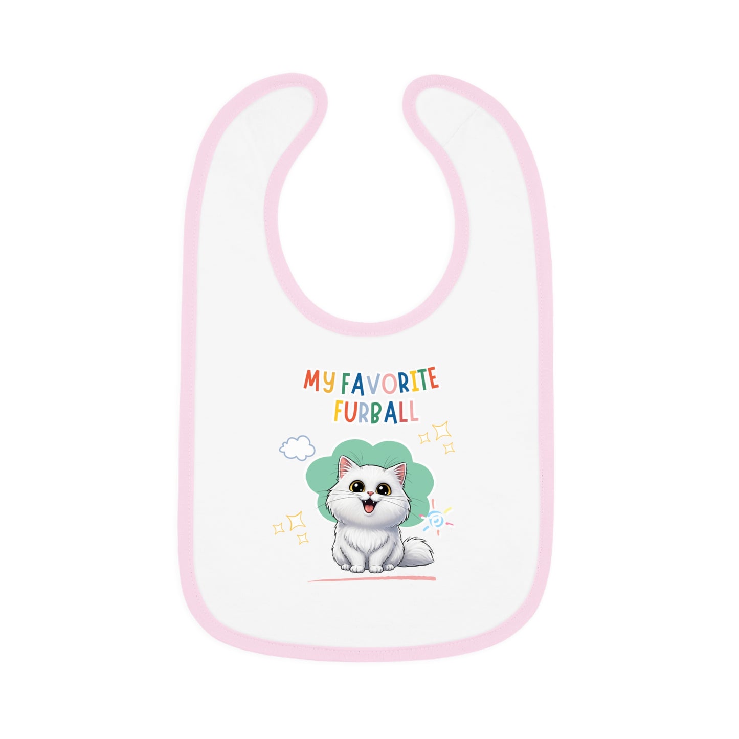 Persian Cat Favorite Furball Baby Bib
