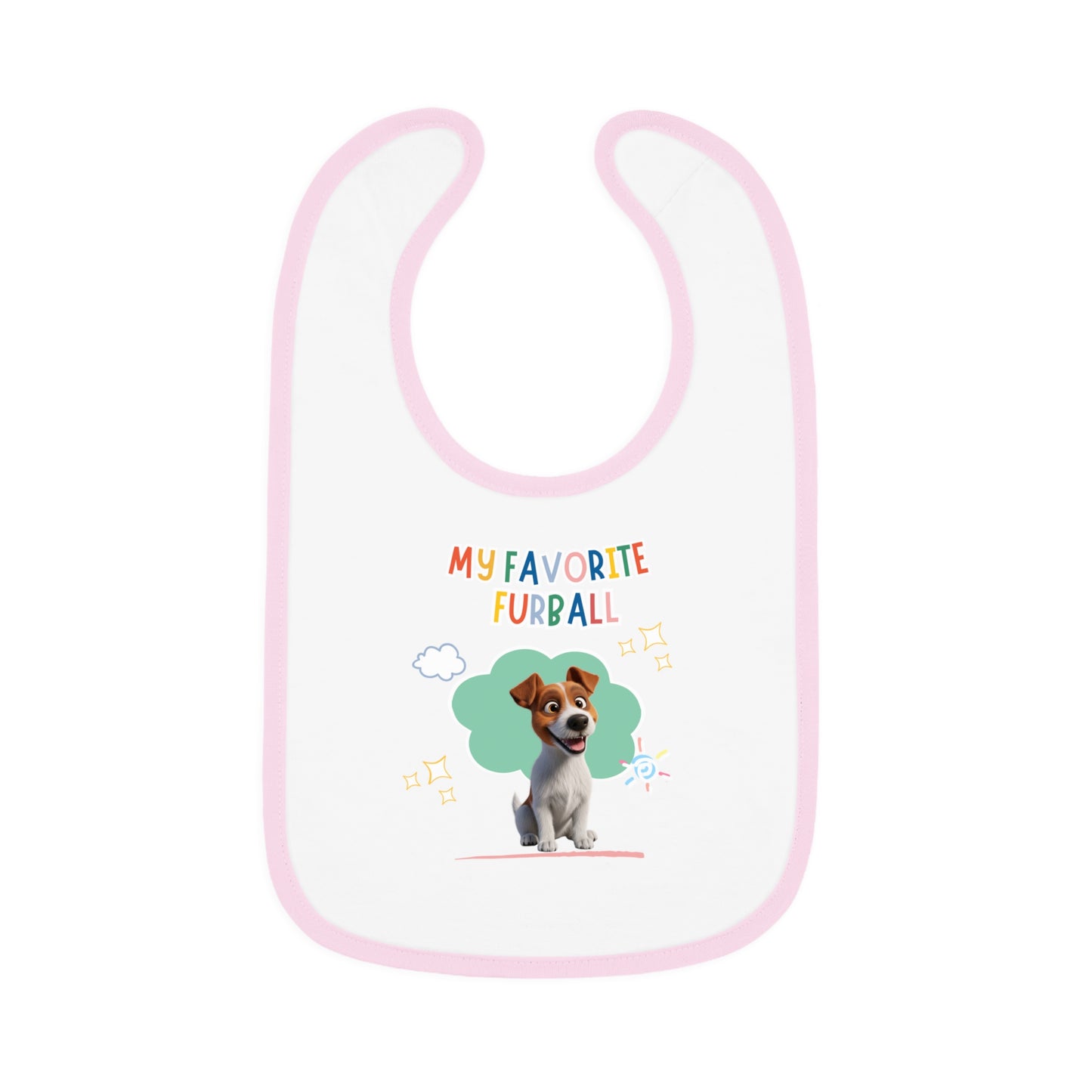 Jack Russell Favorite Furball Baby Bib