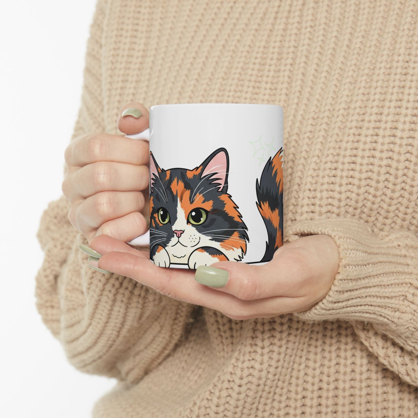 Cat Peek-a-Boo Mug | Best Cat Daddy Gift