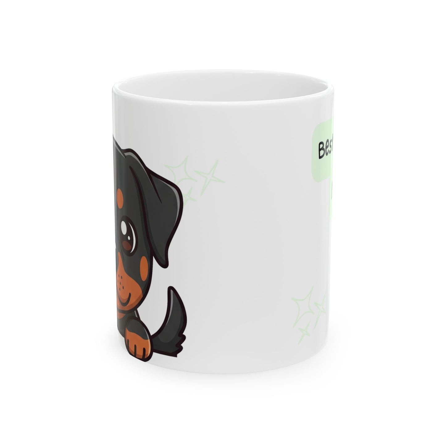 Rottweiler Peek-a-Boo Mug | Best Rottweiler Mama Gift