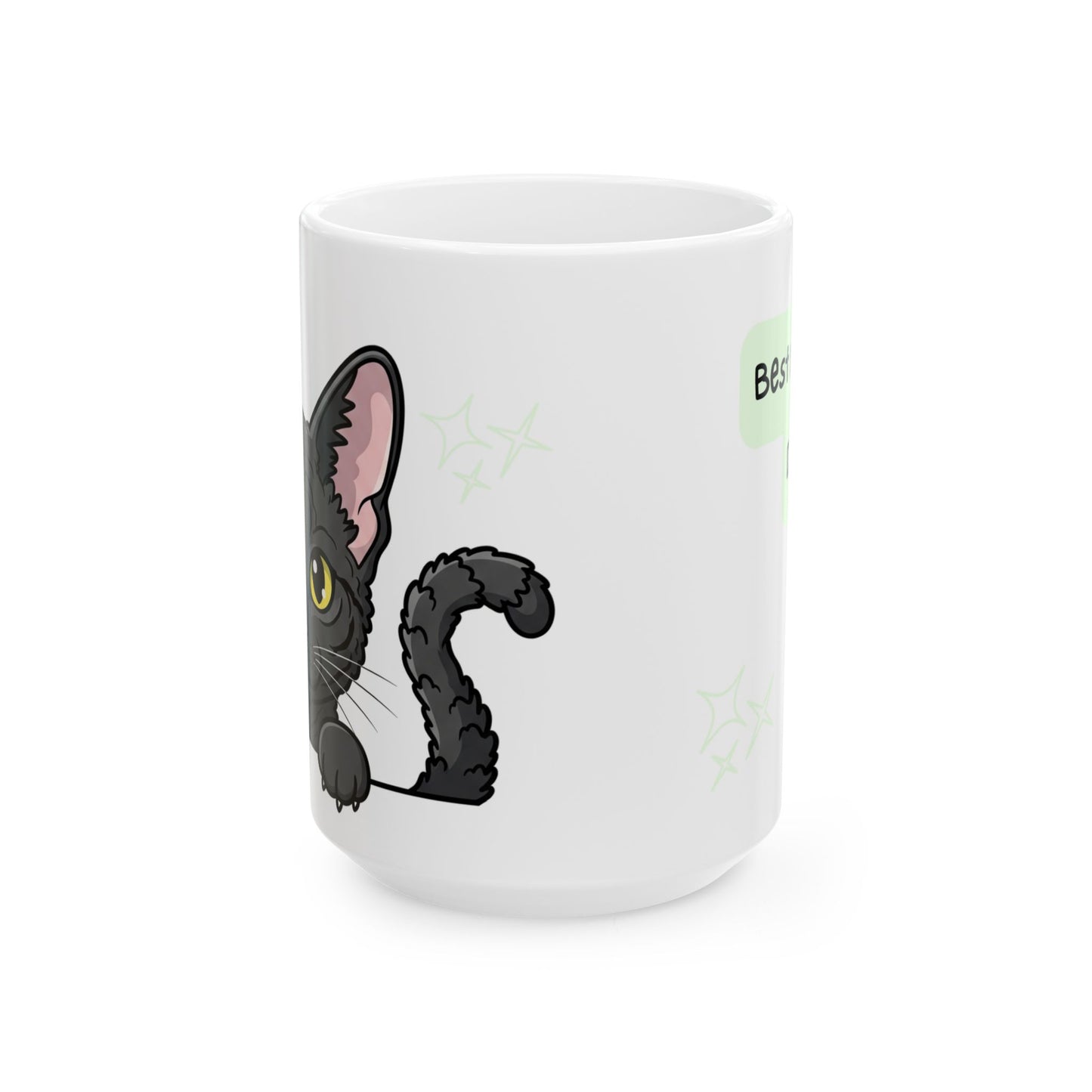 LaPerm Peek-a-Boo Mug | Best LaPerm Daddy Gift