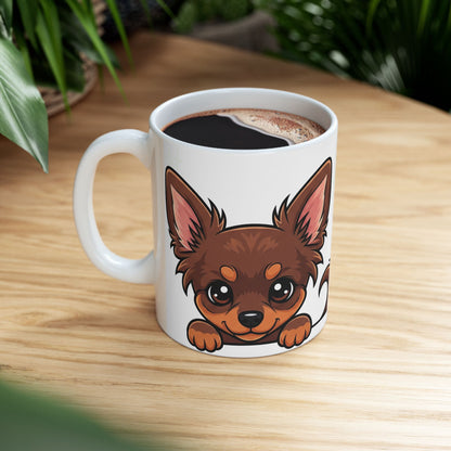 Chihuahua Peek-a-Boo Mug | Best Chihuahua Mama Gift
