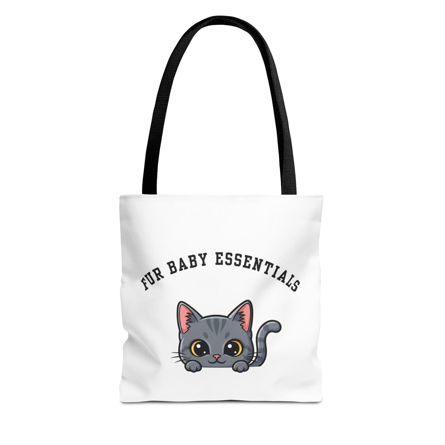 Short hair gray cat FurBaby Tote Bag