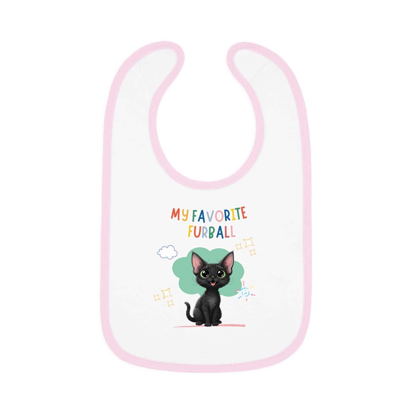 Devon Rex Favorite Furball Baby Bib