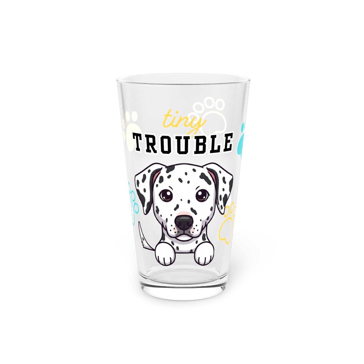 Dalmation Tiny Trouble Pint Glass
