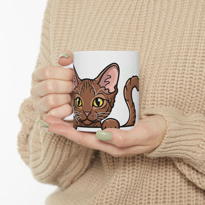 LaPerm Peek-a-Boo Mug | Best LaPerm Daddy Gift