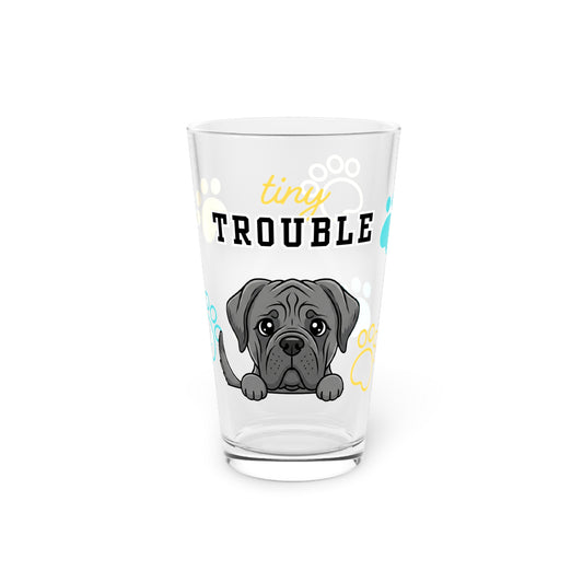 Mastiff Tiny Trouble Pint Glass