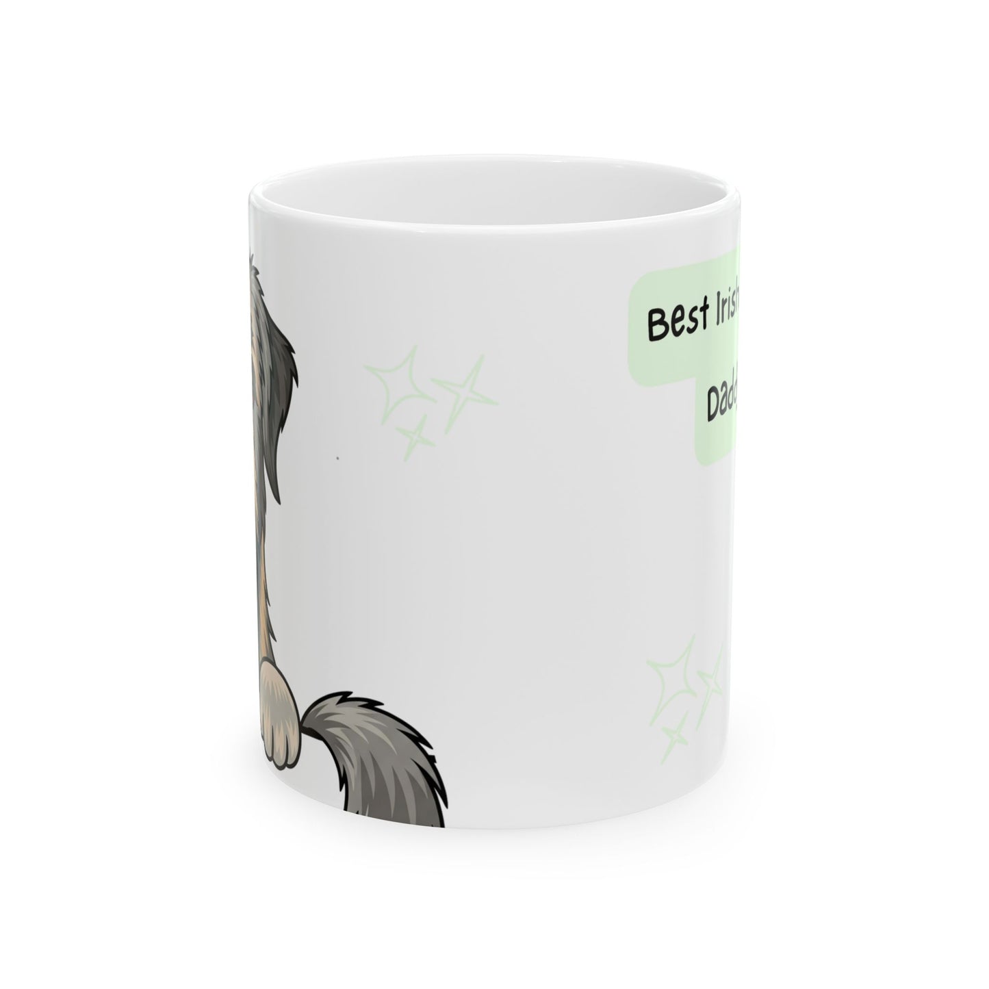 Irish Wolfhound Peek-a-Boo Mug | Best Irish Wolfhound Daddy Gift