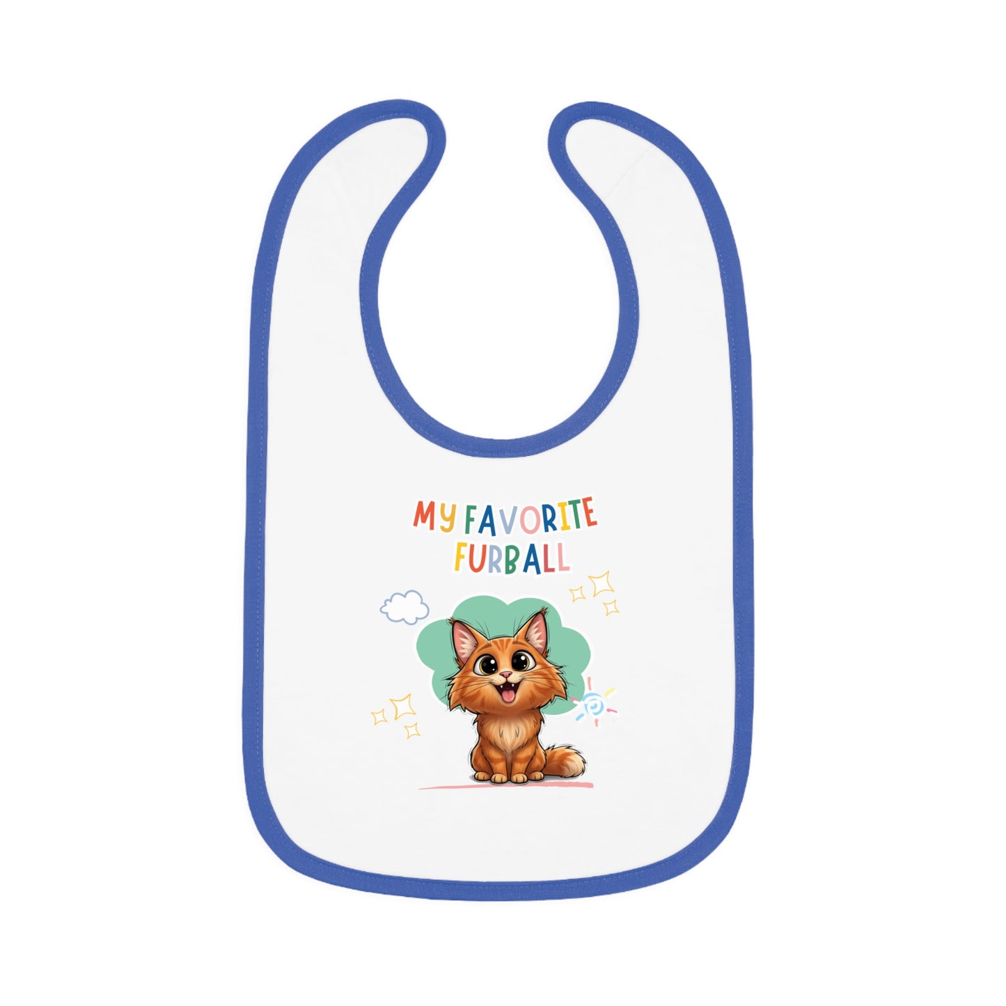 Norwegian Forest Favorite Furball Baby Bib