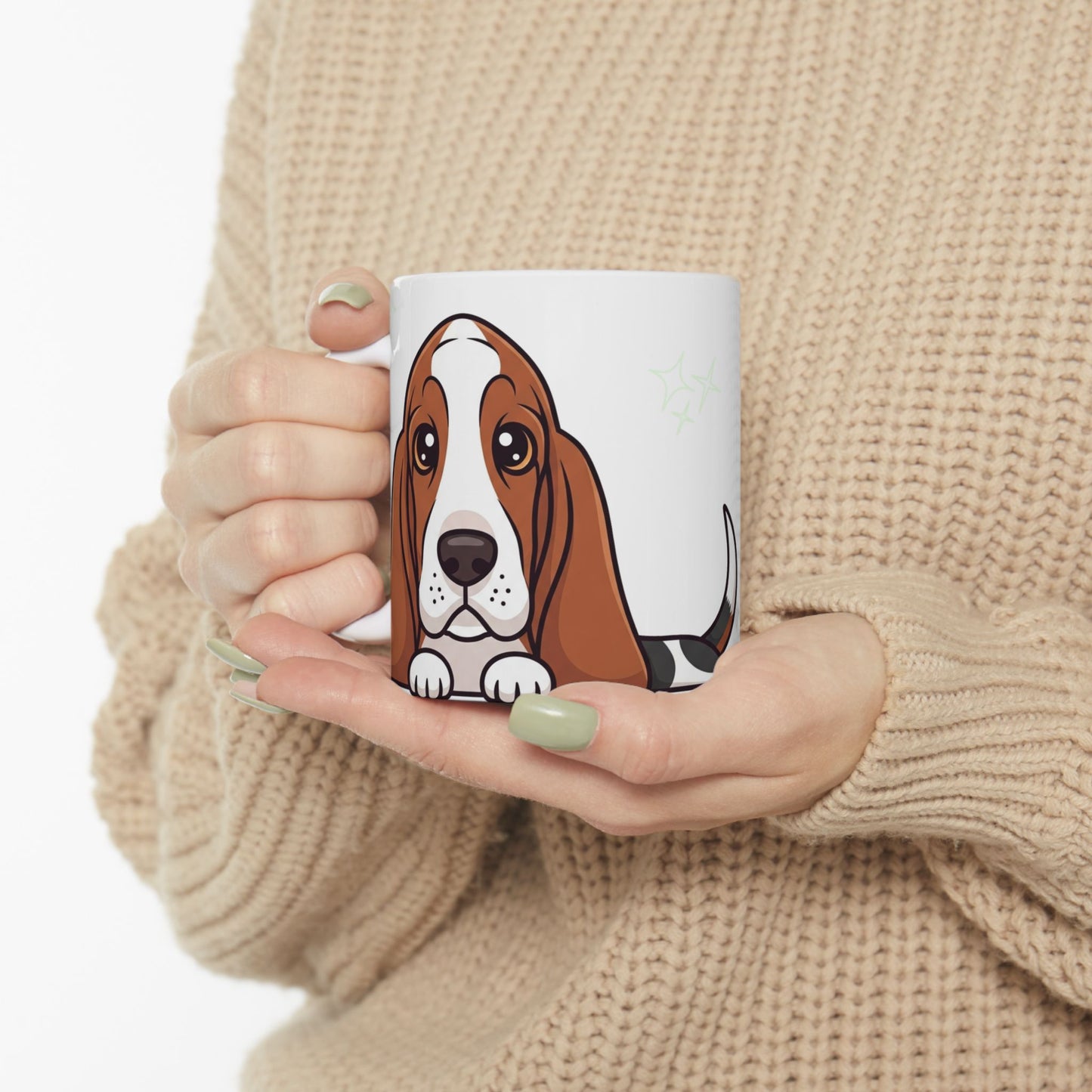 Bassethound Peek-a-Boo Mug | Best Bassethound Mama