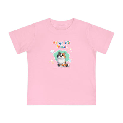 Long hair Calico Cat Favorite Furball Baby Tee