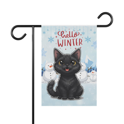 Selkirk Rex Hello Winter Garden Banner