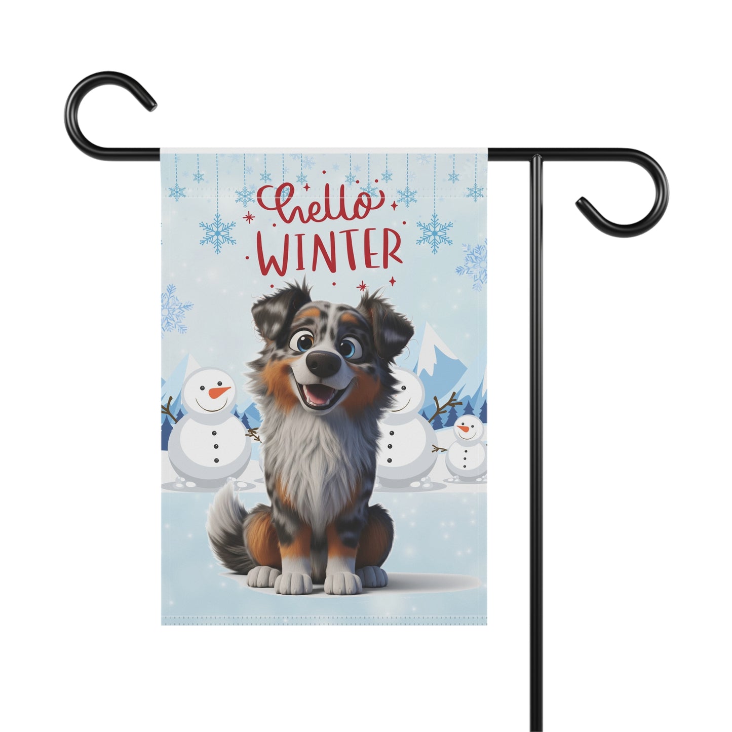 Aussie Hello Winter Garden Banner