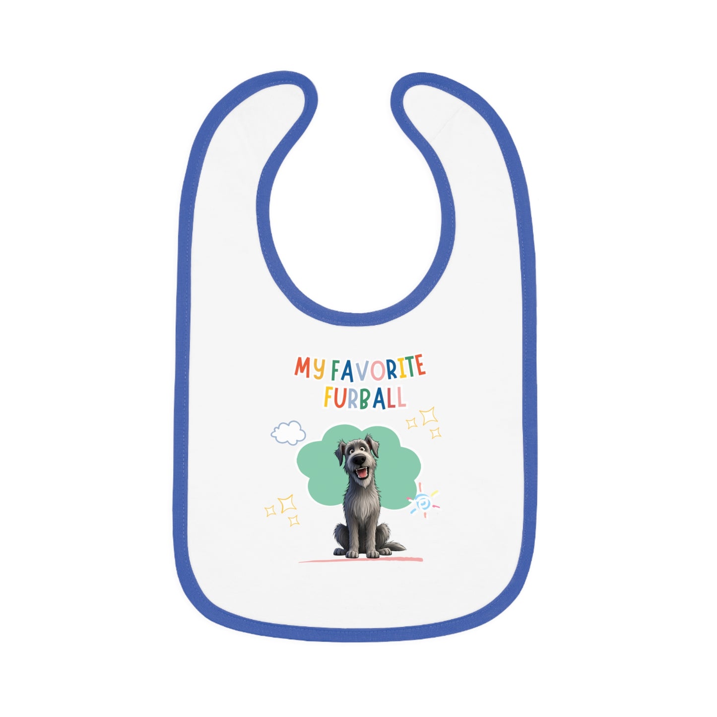 Irish Wolfhound Favorite Furball Baby Bib