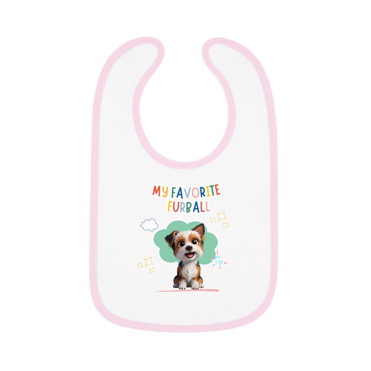 Yorkie Favorite Furball Baby Bib