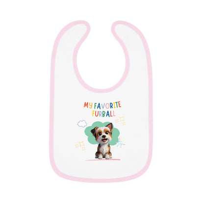Yorkie Favorite Furball Baby Bib