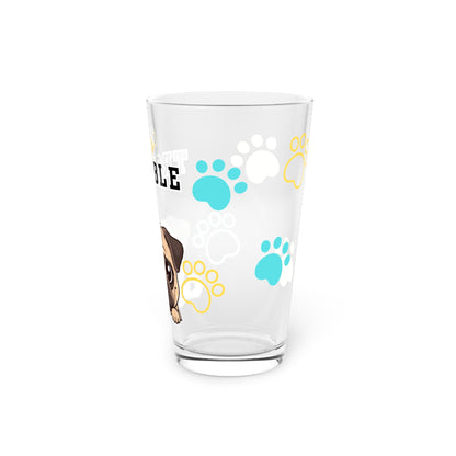 Pug Tiny Trouble Pint Glass