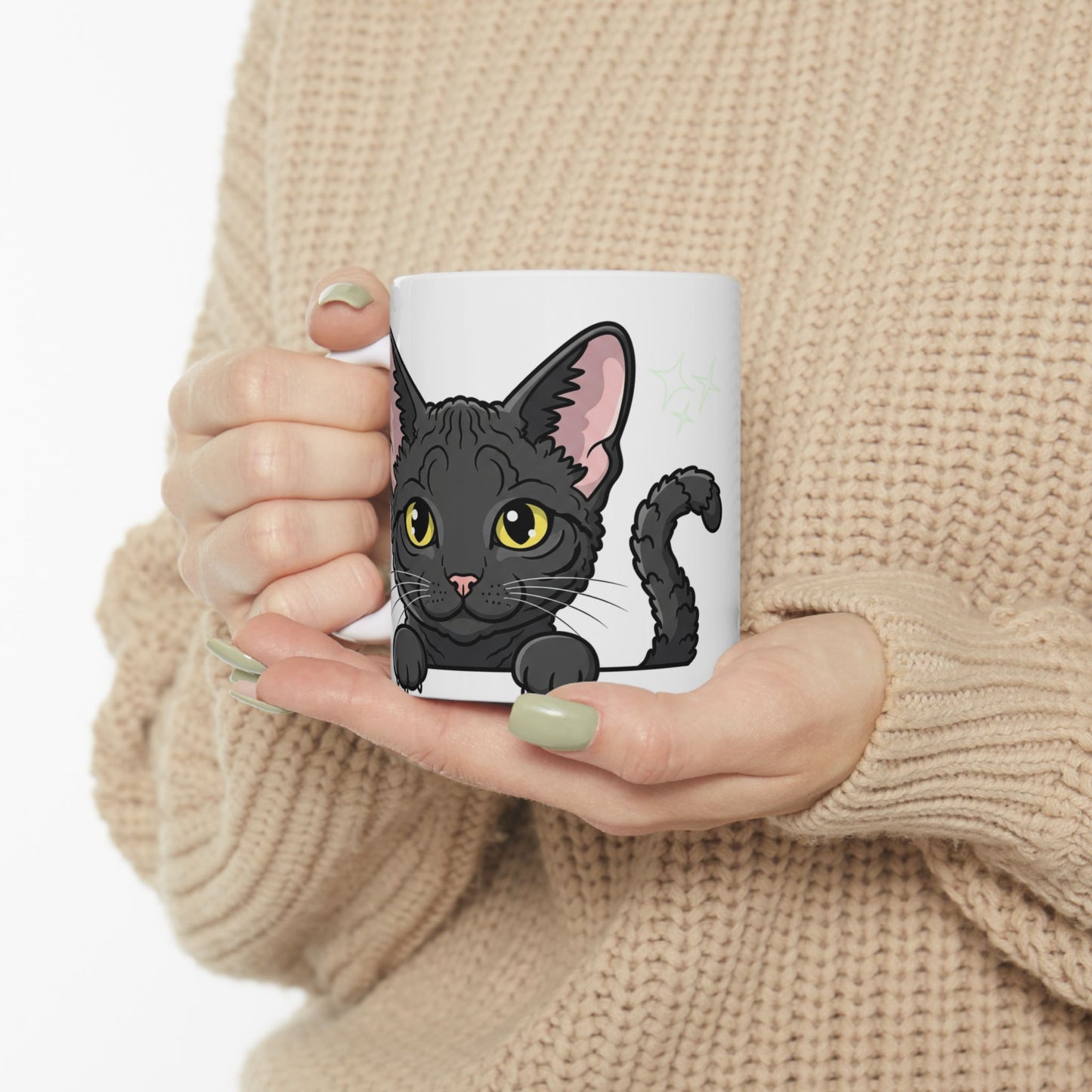 LaPerm Peek-a-Boo Mug | Best LaPerm Mama Gift