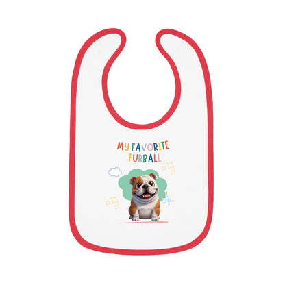 Bulldog Favorite Furball Baby Bib