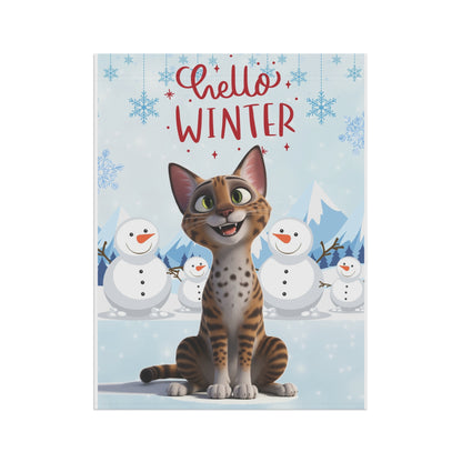 Ocicat Hello Winter Garden Banner