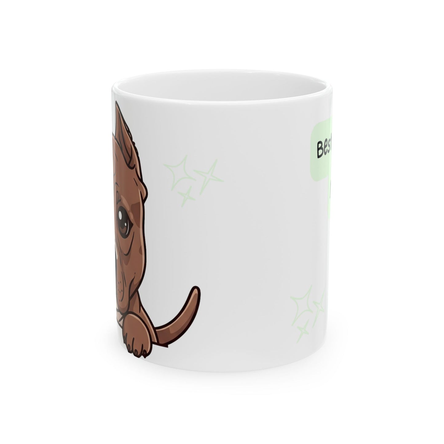 Pitbull Peek-a-Boo Mug | Best Pitbull Mama Gift