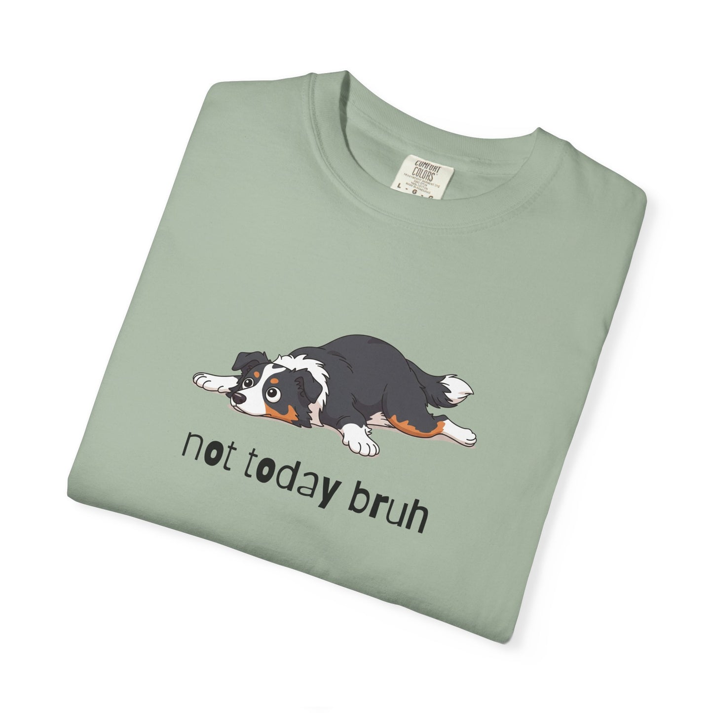 Border Collie Not Today Bruh T-Shirt