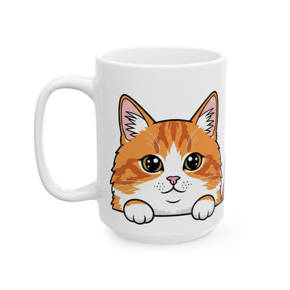 Cat Peek-a-Boo Mug | Best Cat Daddy Gift