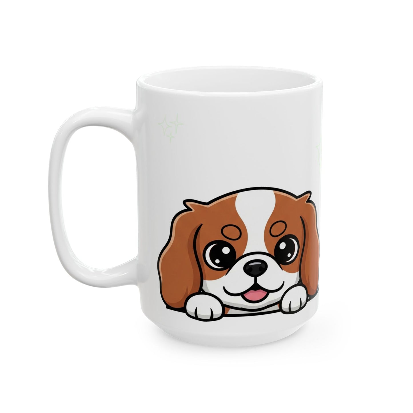 Cavalier King Charles Spaniel Peek-a-Boo Mug | Best Cavalier Mama Gift
