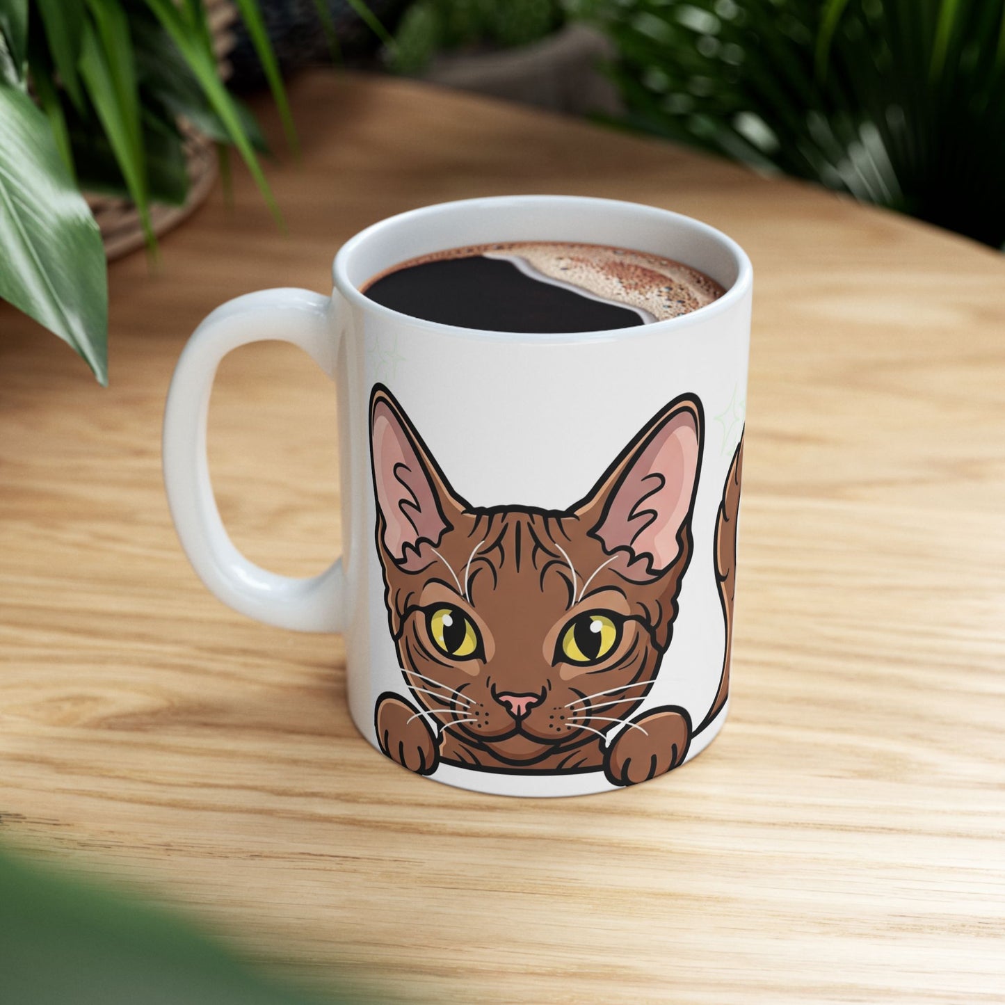LaPerm Peek-a-Boo Mug | Best LaPerm Daddy Gift