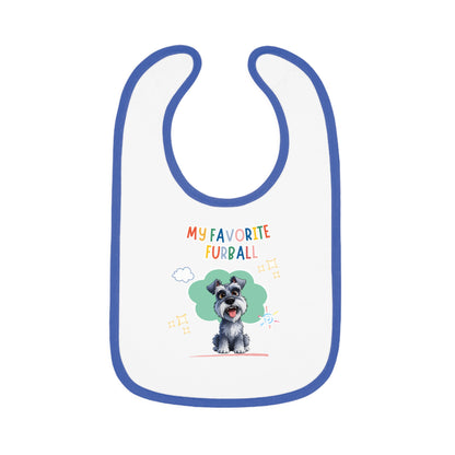 Schnauzer Favorite Furball Baby Bib