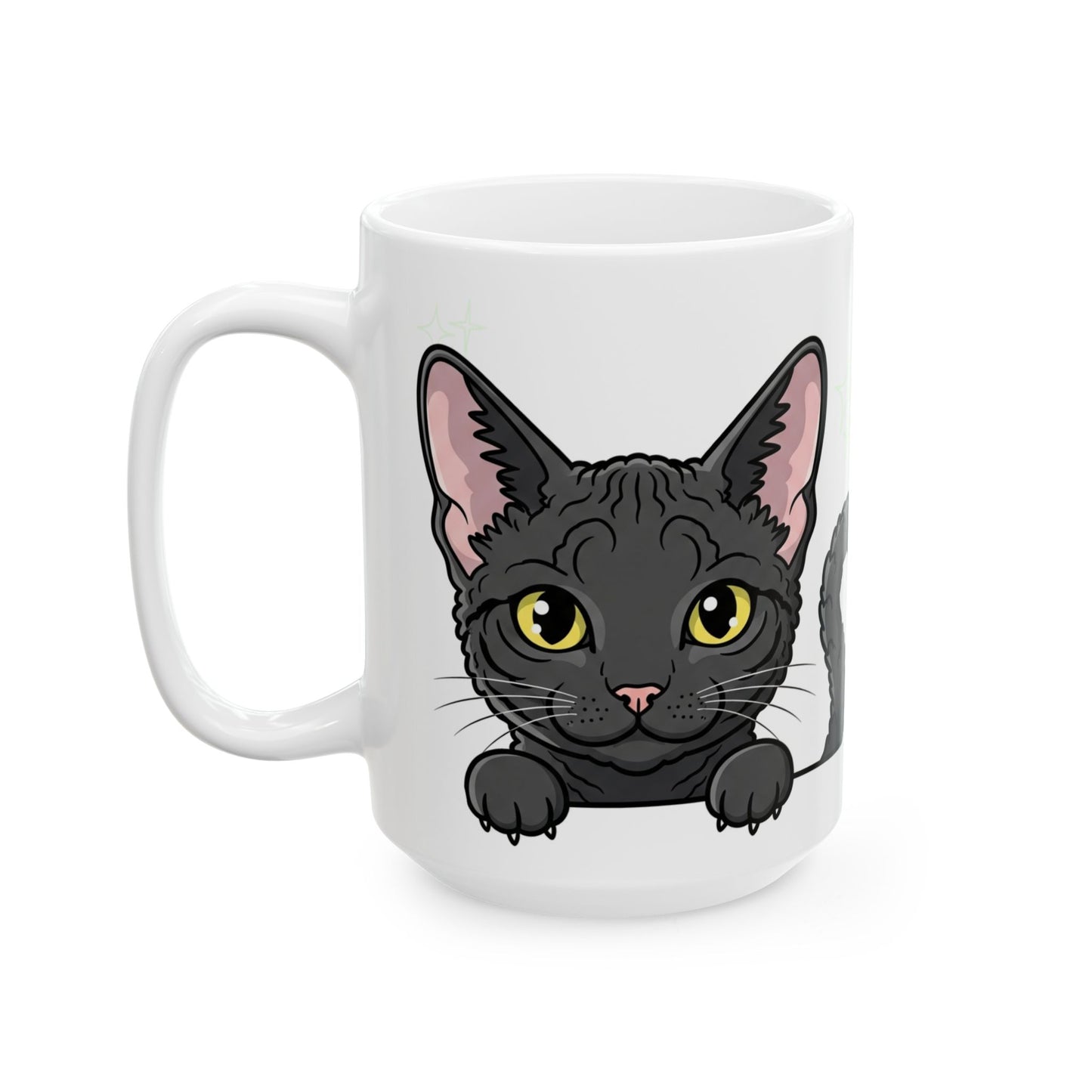 LaPerm Peek-a-Boo Mug | Best LaPerm Daddy Gift