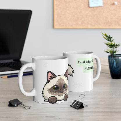 Ragdoll Peek-a-Boo Mug | Best Ragdoll Mama Gift