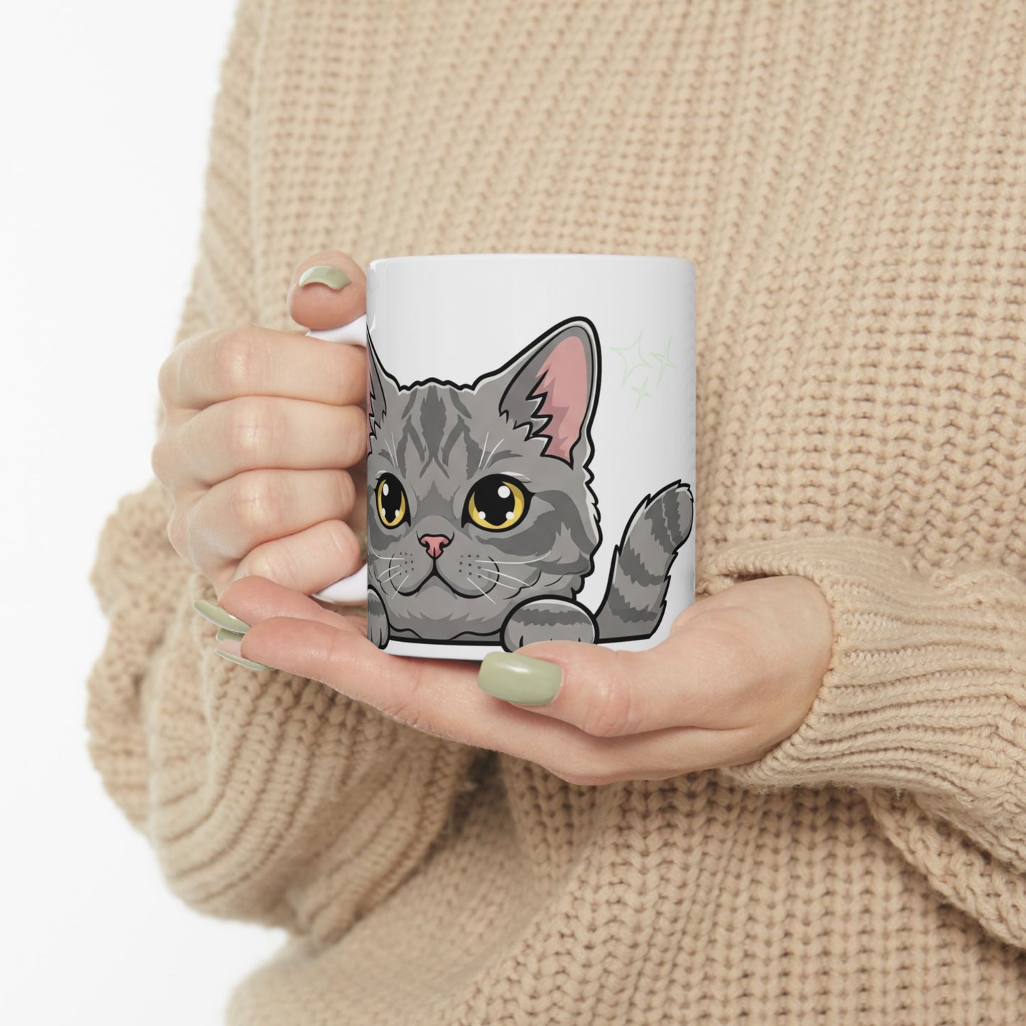 Selkirk Rex Peek-a-Boo Mug | Best Selkirk Rex Daddy Gift