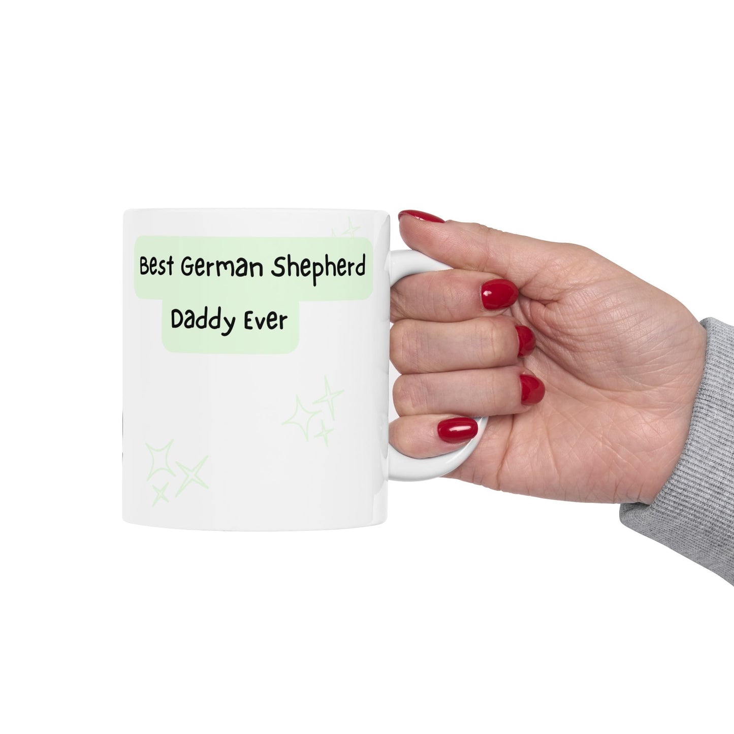 German Shepherd Peek-a-Boo Mug | Best German Shepherd Daddy