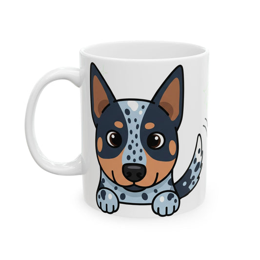 Australian Cattle Dog Peek-a-Boo Mug | Best Heeler Daddy Gift