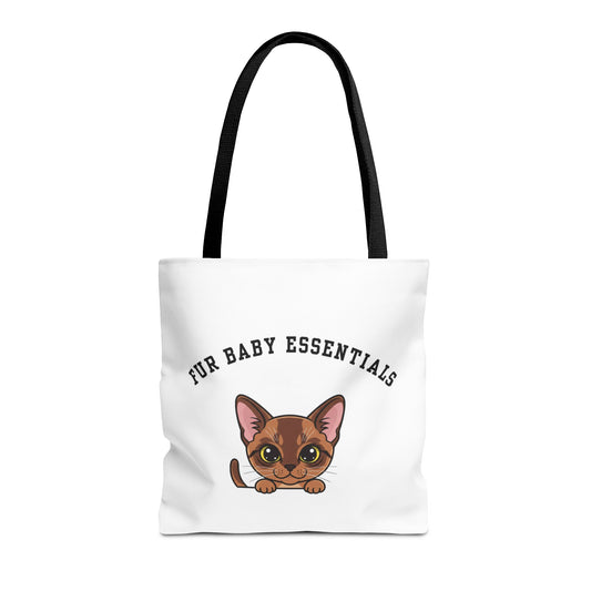 Short hair brown cat FurBaby Tote Bag