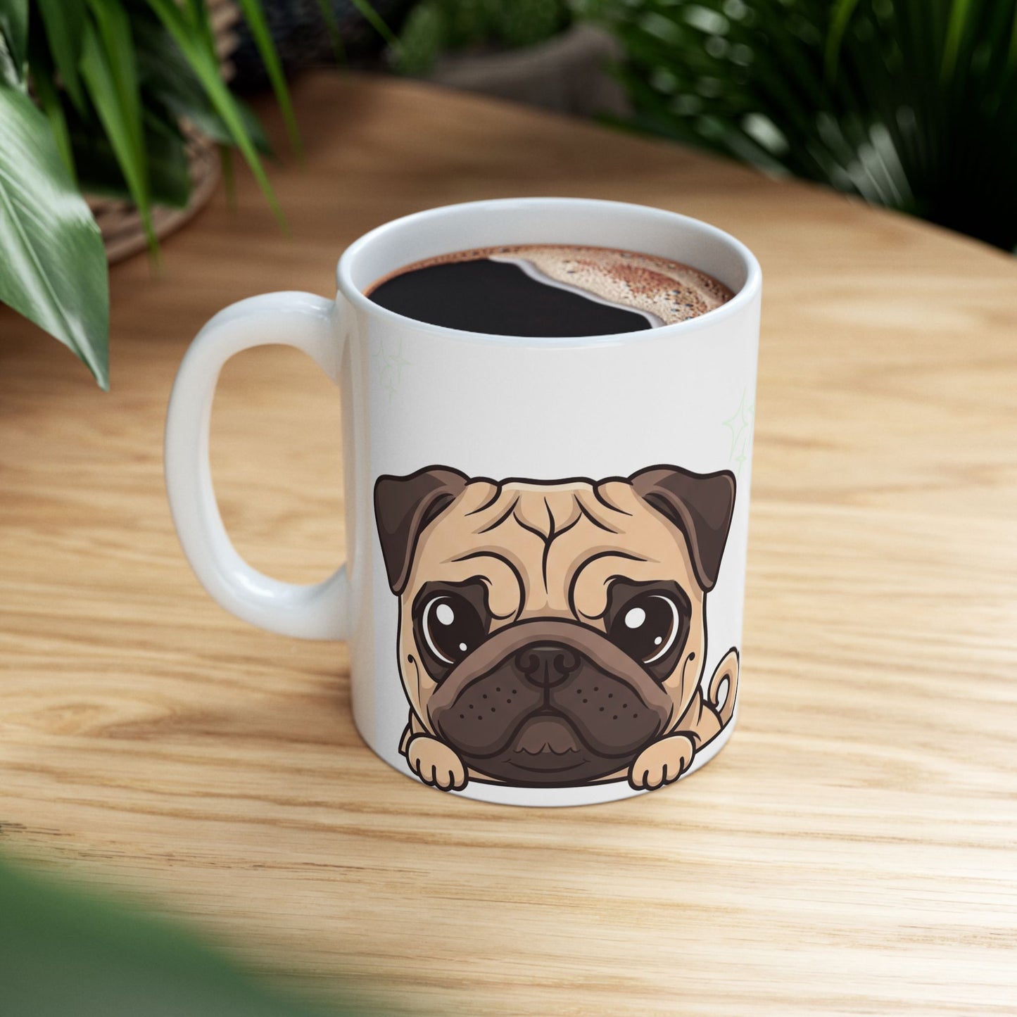 Pug Peek-a-Boo Mug | Best Pug Mama Gift