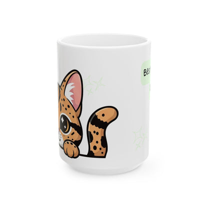 Ocicat Peek-a-Boo Mug | Best Ocicat Daddy Gift