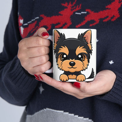 Yorkshire Terrier Peek-a-Boo Mug | Best Yorkie Mama Gift