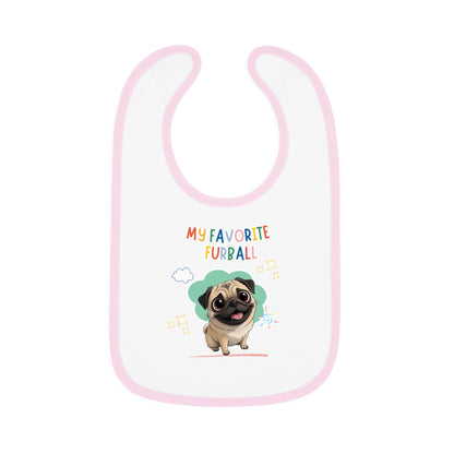 Pug Favorite Furball Baby Bib