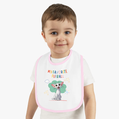 Oriental Shorthair Cat Favorite Furball Baby Bib