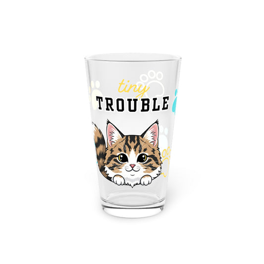 Norwegian Forest Tiny Trouble Pint Glass