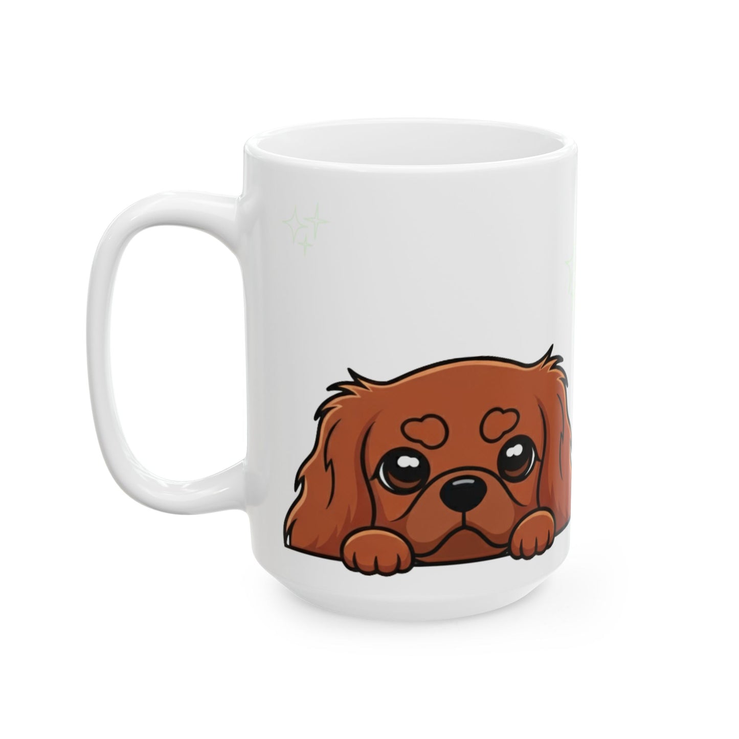 Cavalier King Charles Spaniel Peek-a-Boo Mug | Best Cavalier Mama Gift