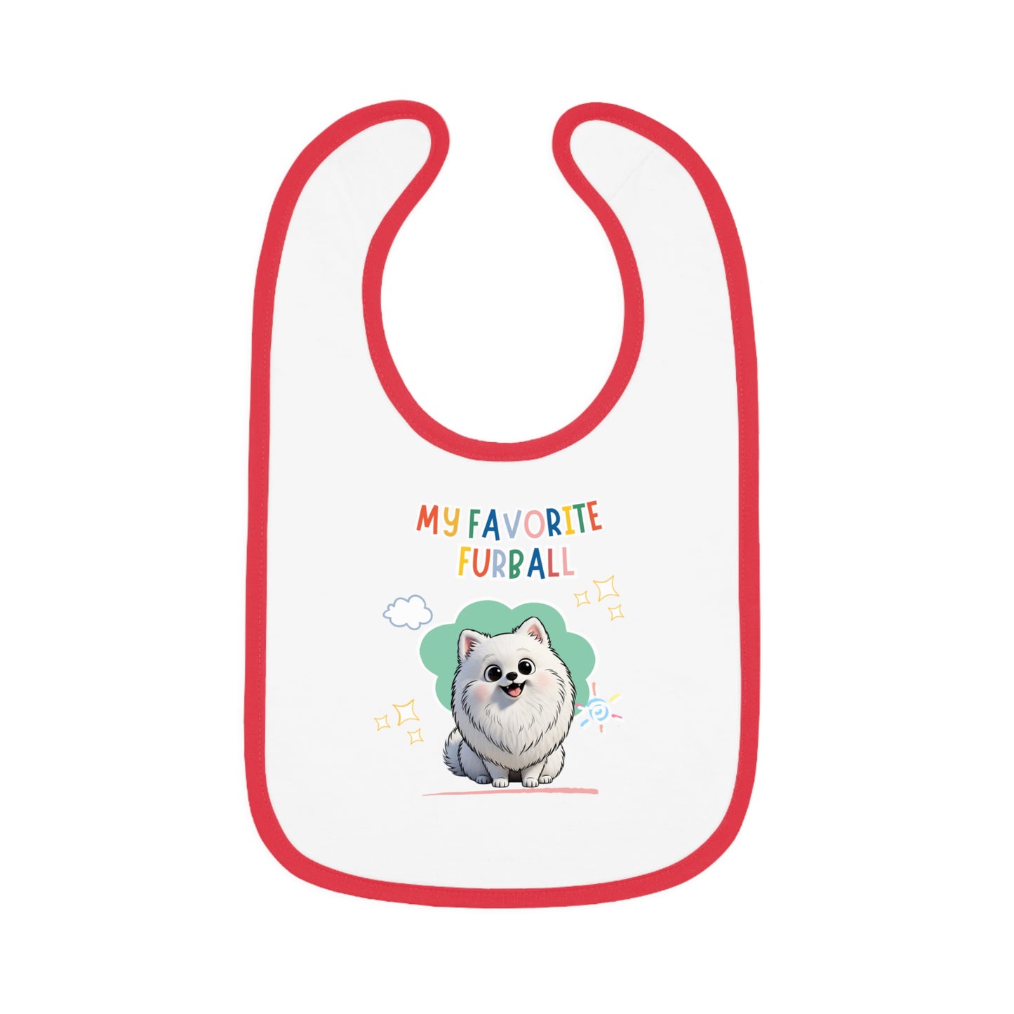 Pomeranian Favorite Furball Baby Bib