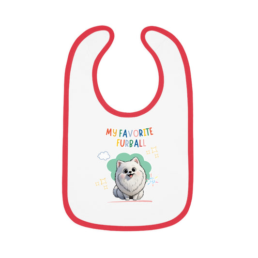 Pomeranian Favorite Furball Baby Bib