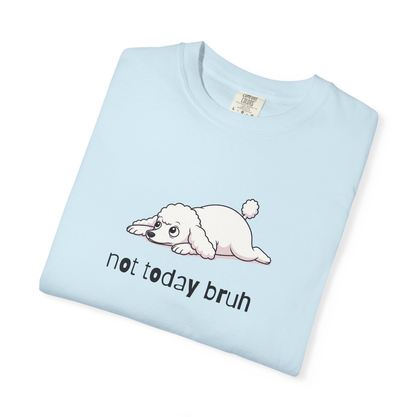 Poodle Not Today Bruh T-Shirt